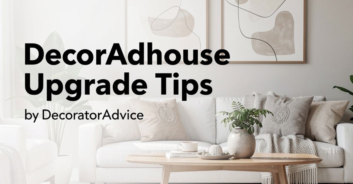 DecorAdhouse Upgrade Tips by DecoratorAdvice